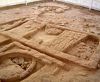 Restos del poblado protohistórico expuestos