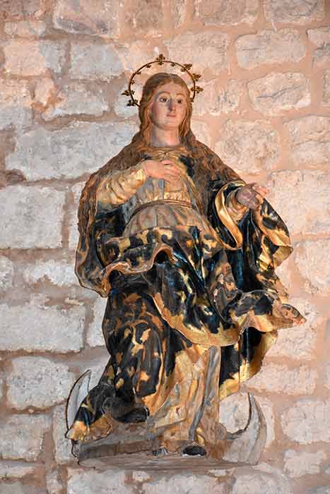 Imagen de María en la Capilla de Santa Catalina