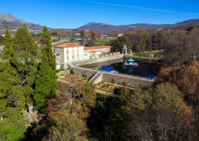 Vista aérea desde el jardín romántico