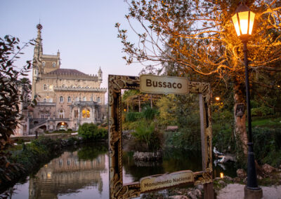 Vista del Palace Hotel desde el lago