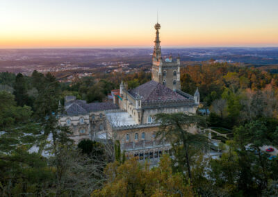 Vista aérea del Palace-Hotel fachada suroeste