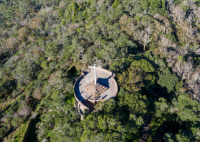 Vista aérea del mirador de Cruz Alta