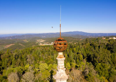 Vista aérea desde la aguja de la torre del Palacio