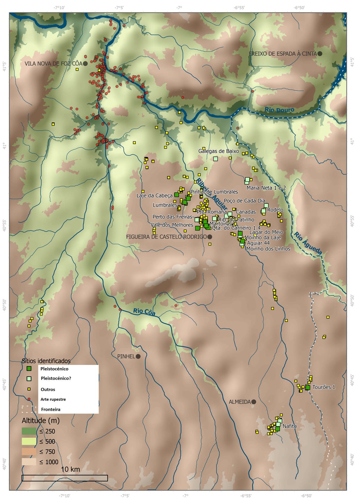PROSPEÇÕES ENTRE O RIOS CÔA E ÁGUEDA