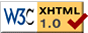Logotipo w3c-xhtml